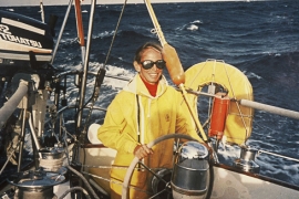 Pam Wall sailing